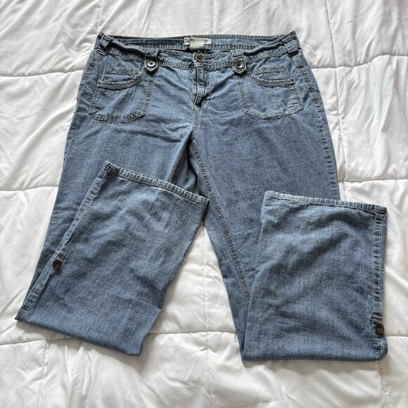 Vintage 90s Y2K Freestyle Low Rise Baggy Denim Jeans Womens Size 20 Grunge Indie - Picture 1 of 10